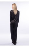 Silk pijama woman in black