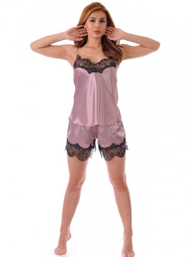 Silk pijama Desislava 1291 cappuchino